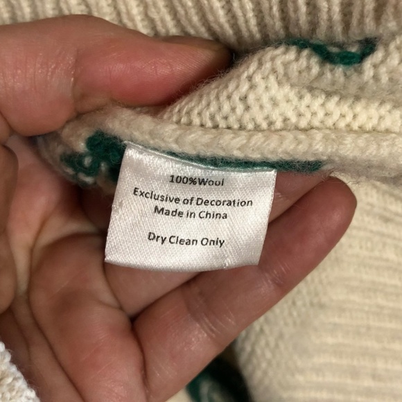 Clare V BNWT Sardine Icon intarsia sweater in size L - Picture 10 of 11